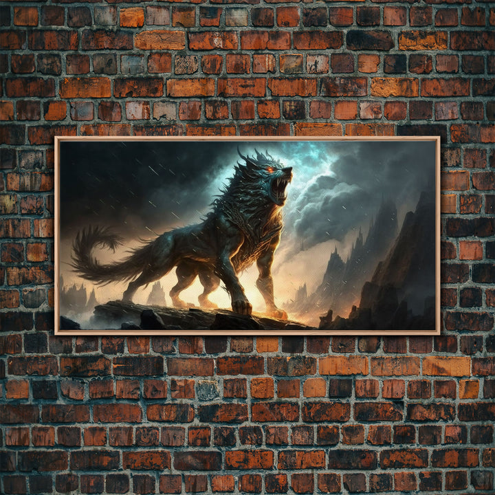 Fenrir, Fenrisúlfr, Norse Mythology, Hróðvitnir, Vánagandr, Vanargand, Fantasy Wolf Art, Nordic Fantasy Art