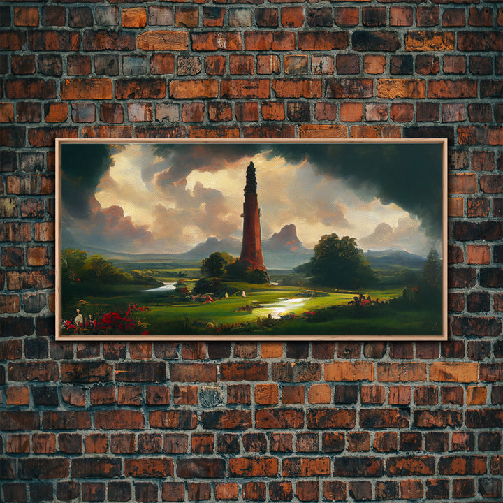 Dark Tower, High Fantasy Art Canvas Print, unique wall art, fantasy concept art