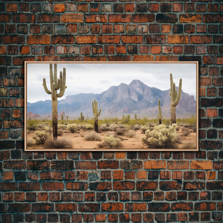 Desert Wall Art, Desert Decor, Framed Canvas Print, Desert Photography, Cactus Wall Art, Southwestern Decor, Landscape Prints, Boho Wall Art