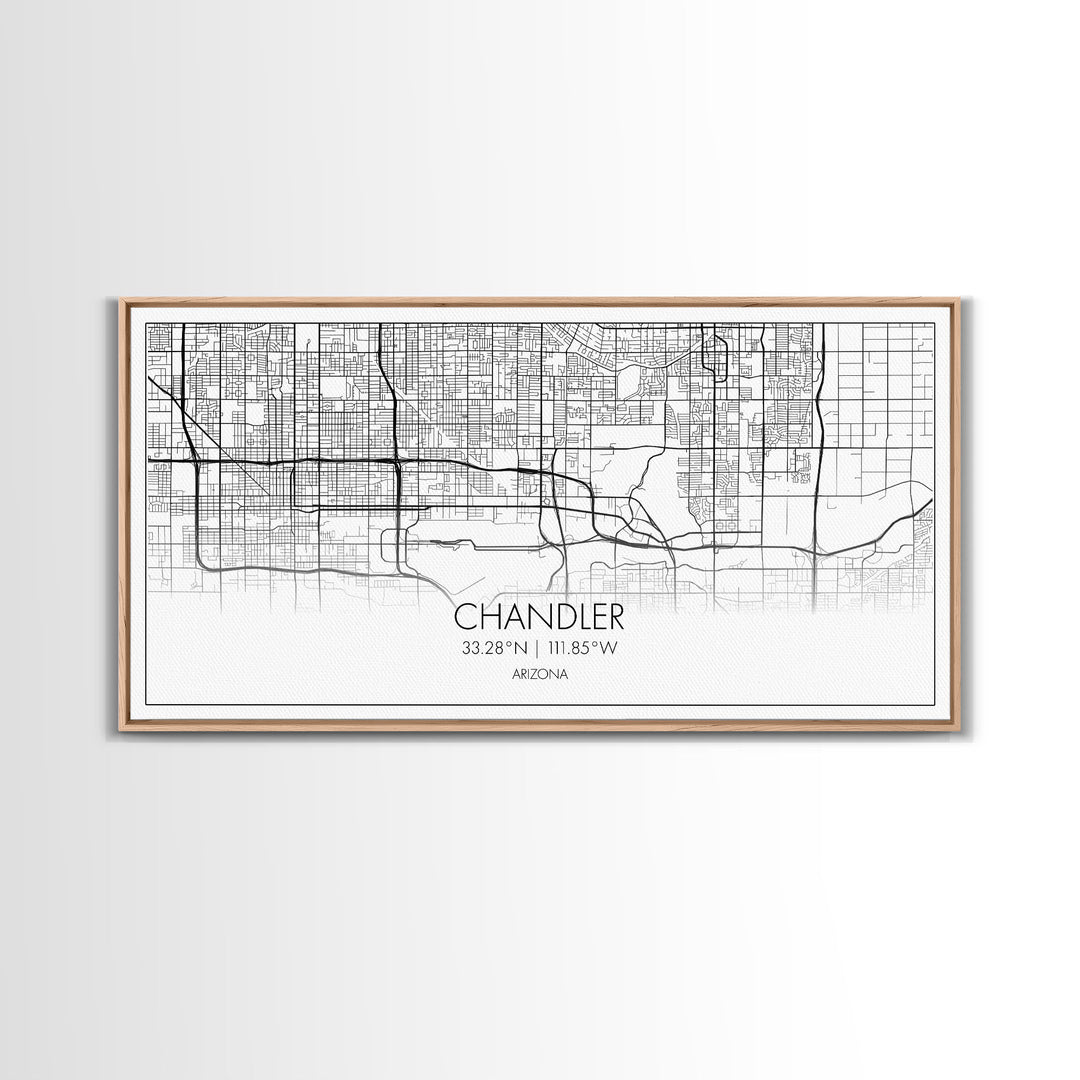 Chandler Street Map, Arizona Map, Map Print, Modern Art, Wall Art, Canvas Art, Office Décor, Prints Wall Art, Farmhouse Prints, Room Décor