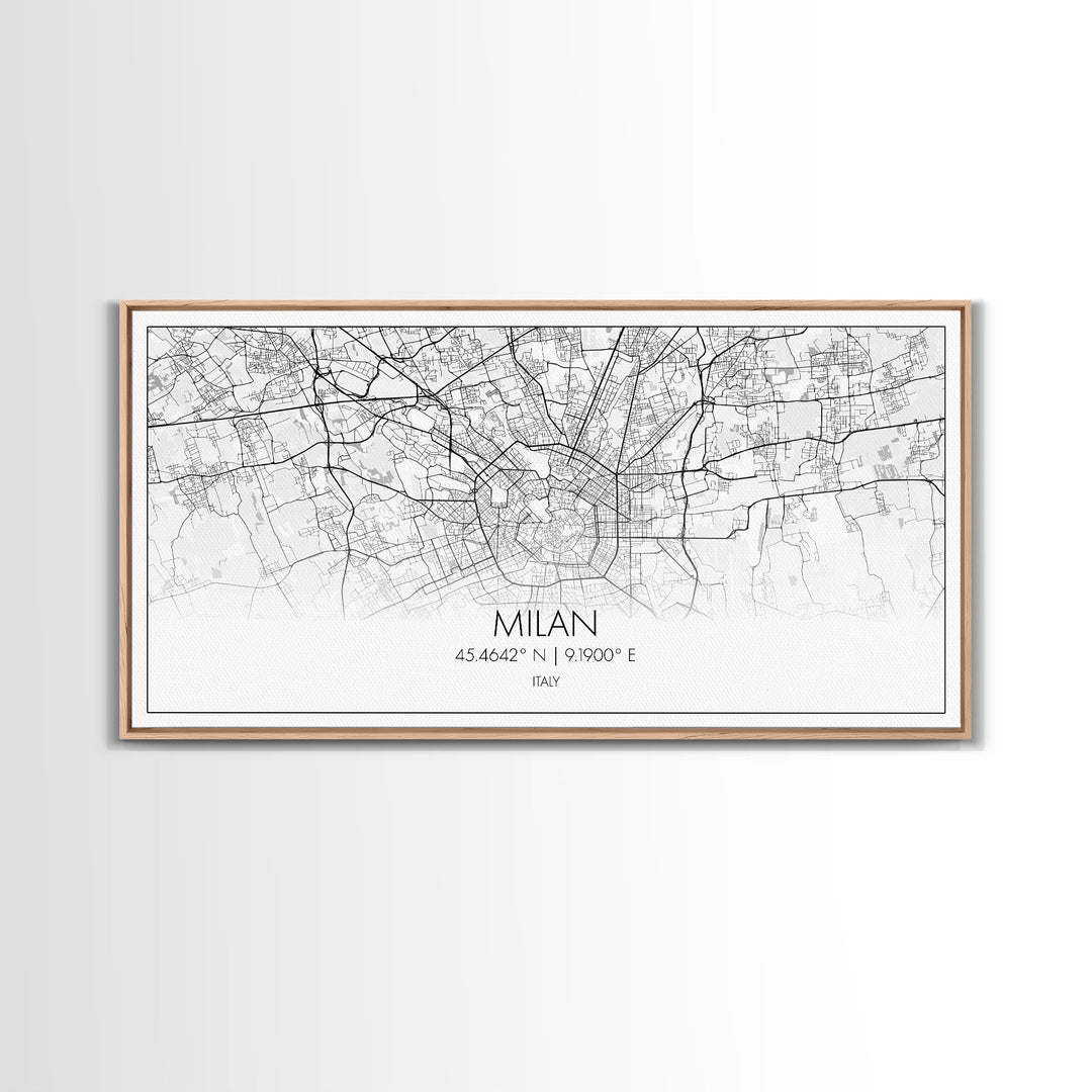 Milan City Map, Italy Map, Map Art, Minimalist Wall Art, Wall Art, Canvas Art, Europe Wall Art, Italy Wall Art, Above Bed Art, Gift Ideas