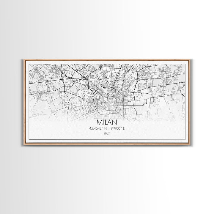 Milan City Map, Italy Map, Map Art, Minimalist Wall Art, Wall Art, Canvas Art, Europe Wall Art, Italy Wall Art, Above Bed Art, Gift Ideas