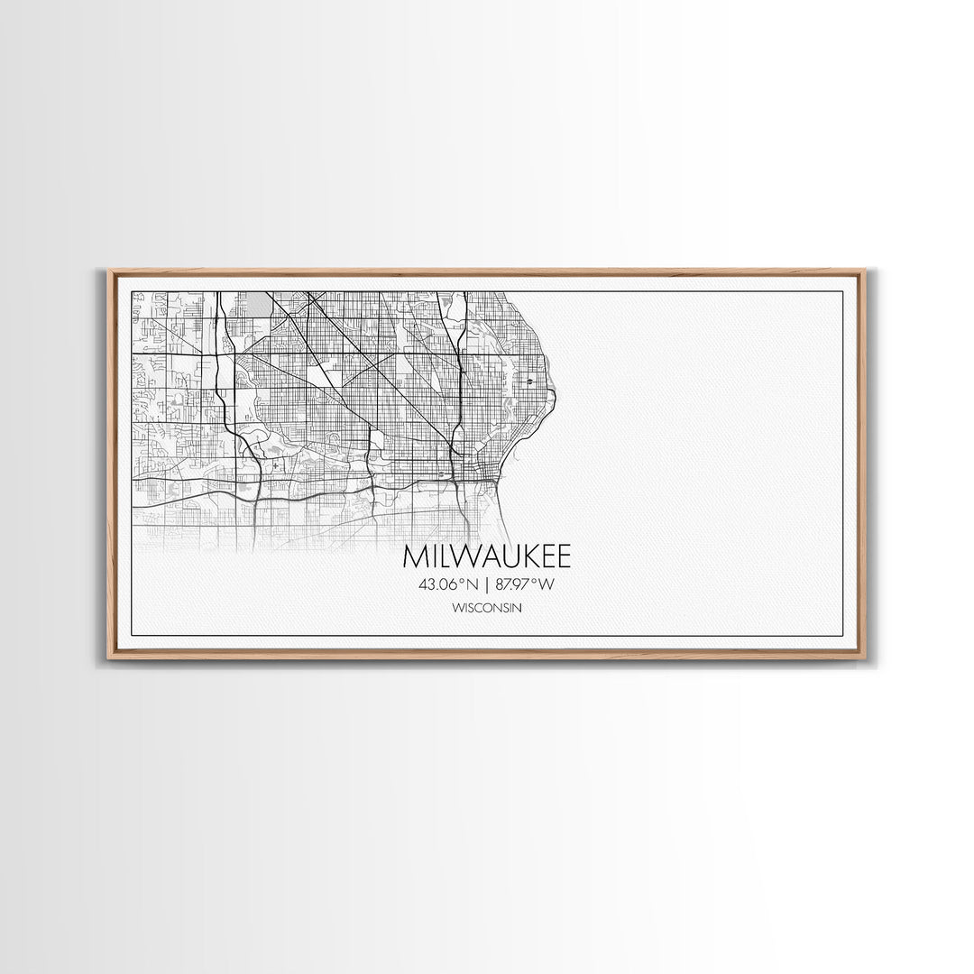 Milwaukee City Map, Wisconsin Map, Map Art, Minimalist Wall Art, Wall Art, Canvas Art, Country Home Art, Girl Room Décor, College Décor