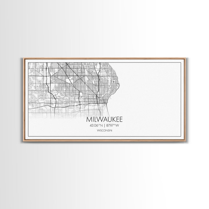 Milwaukee City Map, Wisconsin Map, Map Art, Minimalist Wall Art, Wall Art, Canvas Art, Country Home Art, Girl Room Décor, College Décor