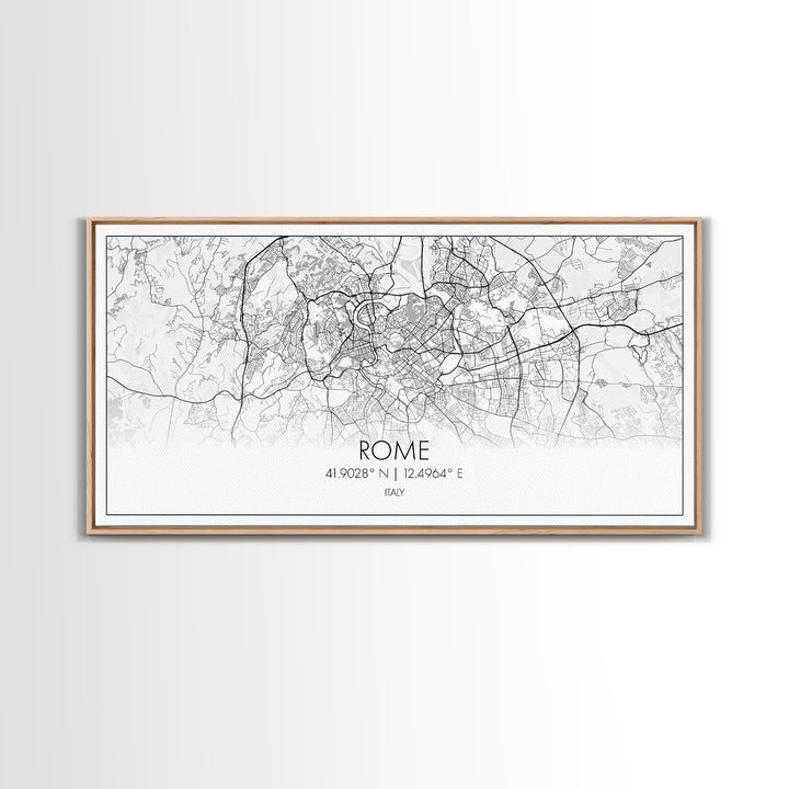 Rome City Map, Italy Art, Map Print, Minimalist Wall Art, Wall Art, Canvas Art, European Wall Art, New Home Gift, Landscape Wall Art, Prints