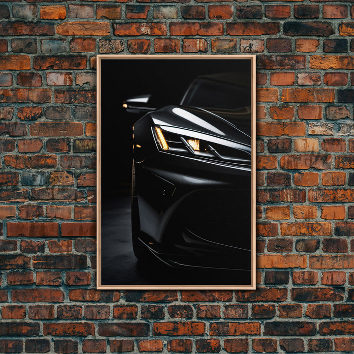 Super Car Print, Framed Canvas Art, Exotic Sports Car Wall Art / Poster Art