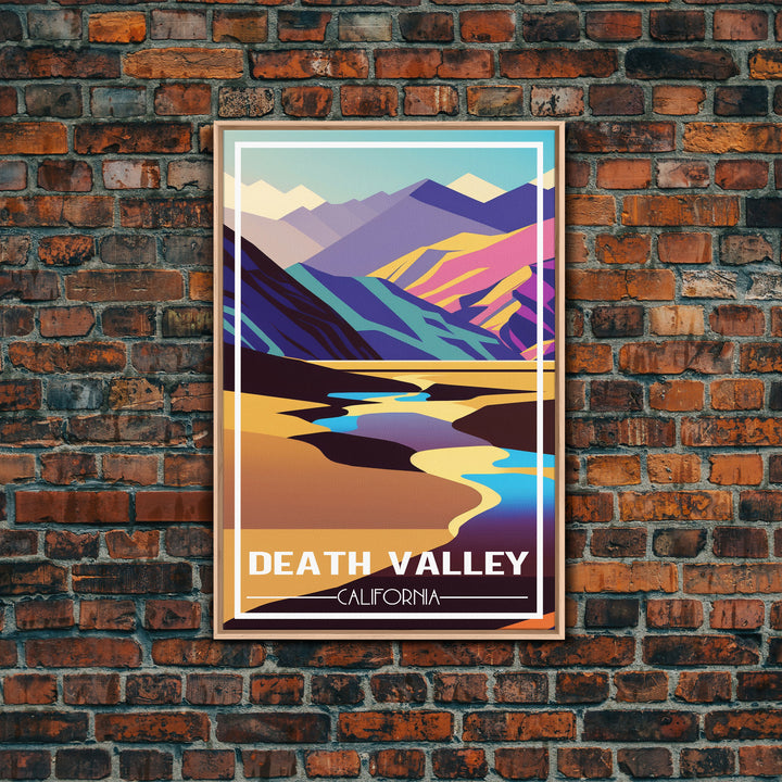 Death Valley, California Wall Art, America Travel Poster, Travel Wall Print, Travel Poster, Travel Wall Art, Canvas Wall Print