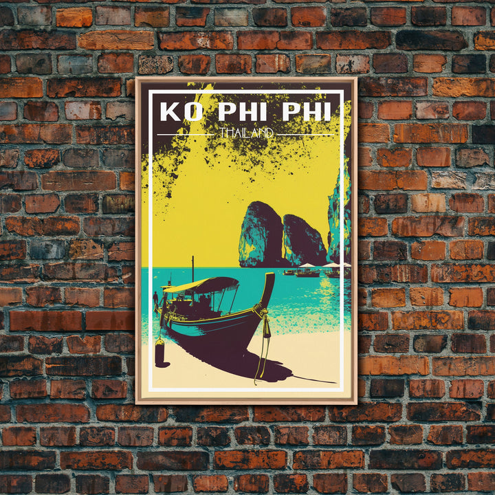 Ko Phi Phi Wall Art, Thailand Poster, Island Wall Art, Asia Wall Print, Travel Wall Print, Travel Poster, Travel Wall Art, Canvas Wall Print