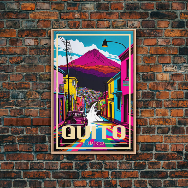 Quito Wall Art, Ecuador Poster, South America Art Print, Travel Wall Print, Travel Poster, Travel Wall Art, Canvas Wall Print