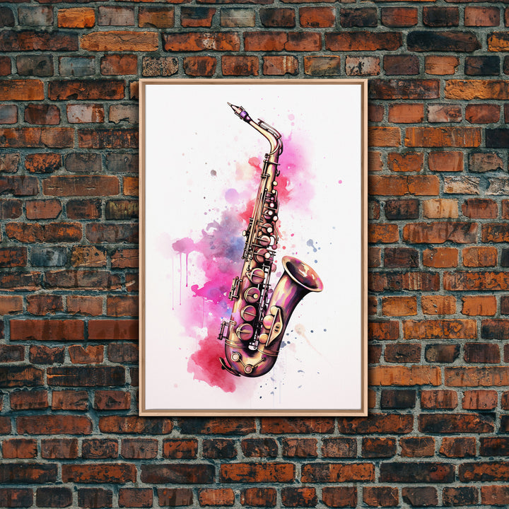 Saxophone Graffiti Wall Art, Saxophone Gifts, Cool Musical Wall Art, Unique Gift, Gift For Musician, Musical Art