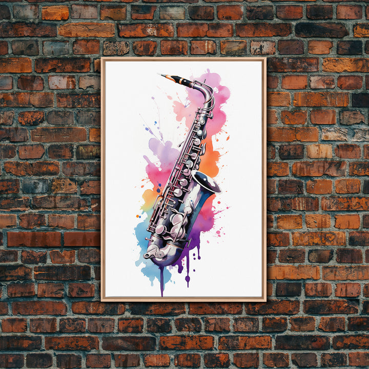 Saxophone Graffiti Wall Art, Saxophone Gifts, Cool Musical Wall Art, Unique Gift, Gift For Musician, Musical Art