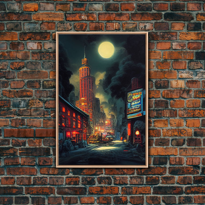 Early 20th century NYC wall art, canvas print, historic New York City wall art