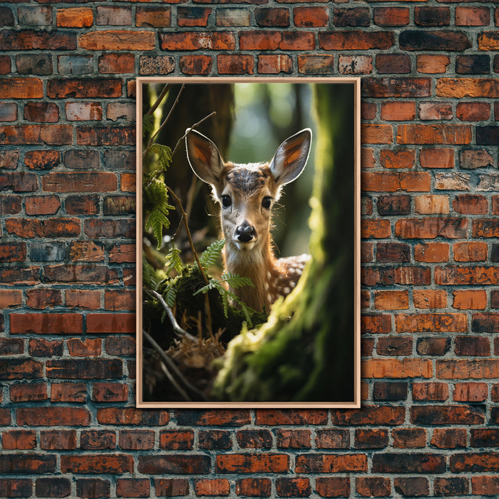 Deer Wall Art, Animal Wall Art, Wildlife Art, Canvas Print, Wall Art, Vertical Art, Country Home Decor, New Home Gift Ideas, RV Wall Decor