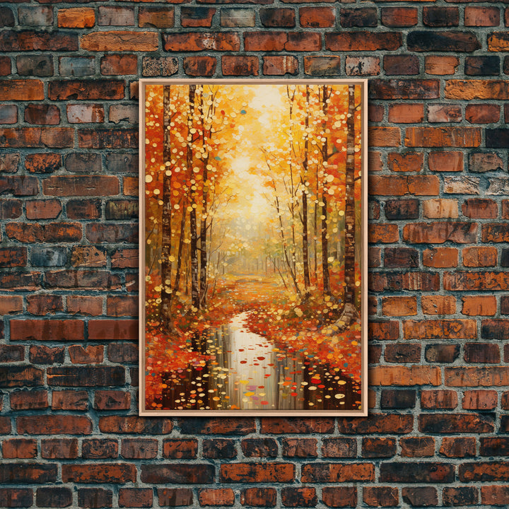 Forest Wall Art, Trees Wall Art, Fall Wall Print, Canvas Print, Wall Art, Vertical Art, Housewarming Gift, Ranch Decor, Country Wall Art