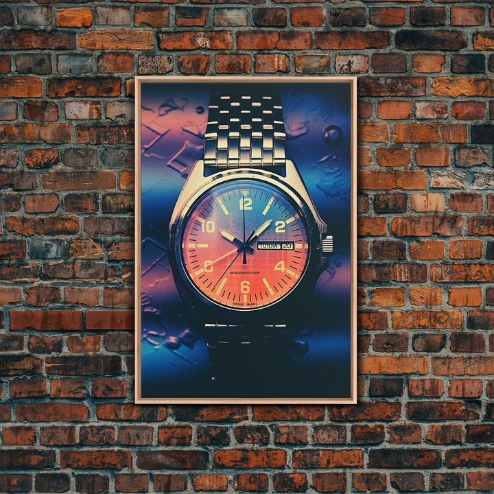 Wrist Watch, Wristwatch, Modern Wall Art, Canvas Print, Wall Hanging, Portrait Art, Gift For The Home, Living Room Wall Art, Office Decor