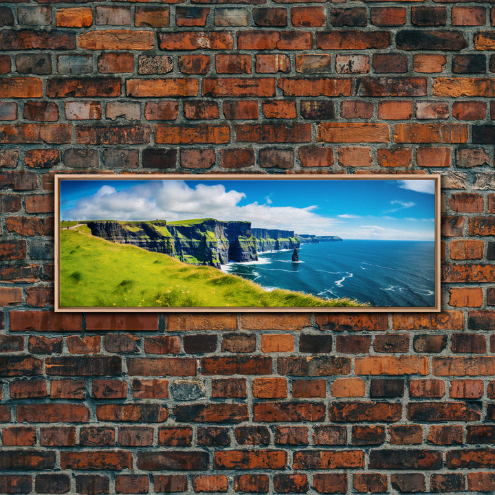 Panoramic of the Cliffs Of Moher Ireland, Extra Large Wall Art, Panoramic Wall Art, Panoramic Print, Landscape Photography, Landscape Print