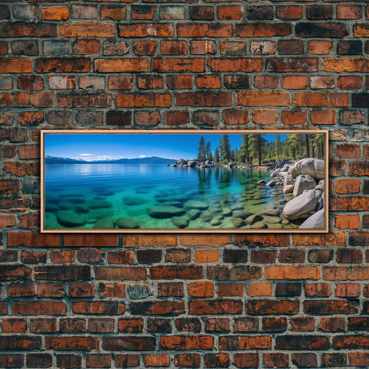 Panoramic Print of Lake Tahoe California, Extra Large Wall Art, Panoramic Wall Art, Panoramic Landscape Print, Landscape Photography