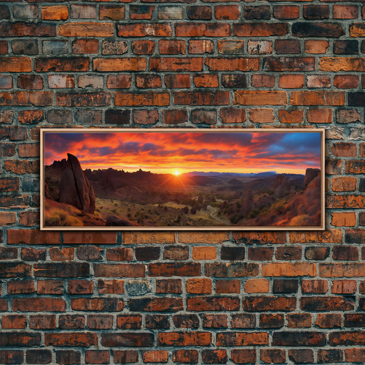 Panoramic Print of Pinnacles National Park Extra Large Wall Art, Panoramic Wall Art, Panoramic Landscape Print, Landscape Photography