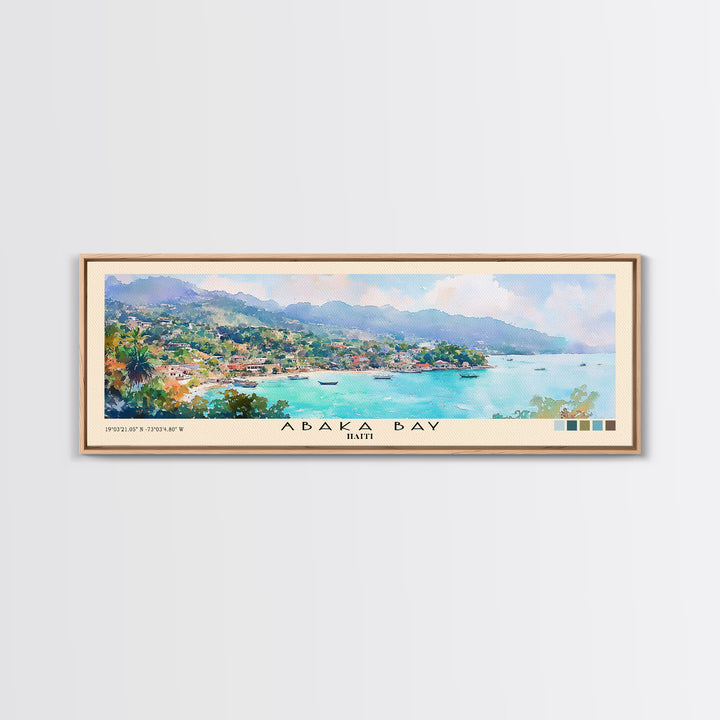 Abaka Bay, Haiti Watercolor Print, Vacation Gift, Haiti Wall Art, Beach Painting, Beach Decor, Beach Or Lakehouse Art