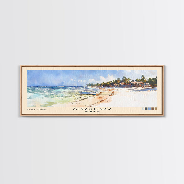 Siquijor, Philippines Watercolor Beach Print, Vacation Gift, Philippines Wall Art, Beach Painting, Beach Decor, Beach Painting