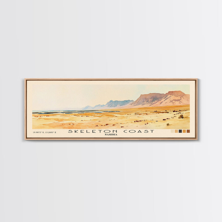 Skeleton Coast, Namibia Watercolor Print, Vacation Gift, Namibia Wall Art, Vacation Wall Art, Vacatation Memories, Beach Decor, Beach Or Lakehouse Art