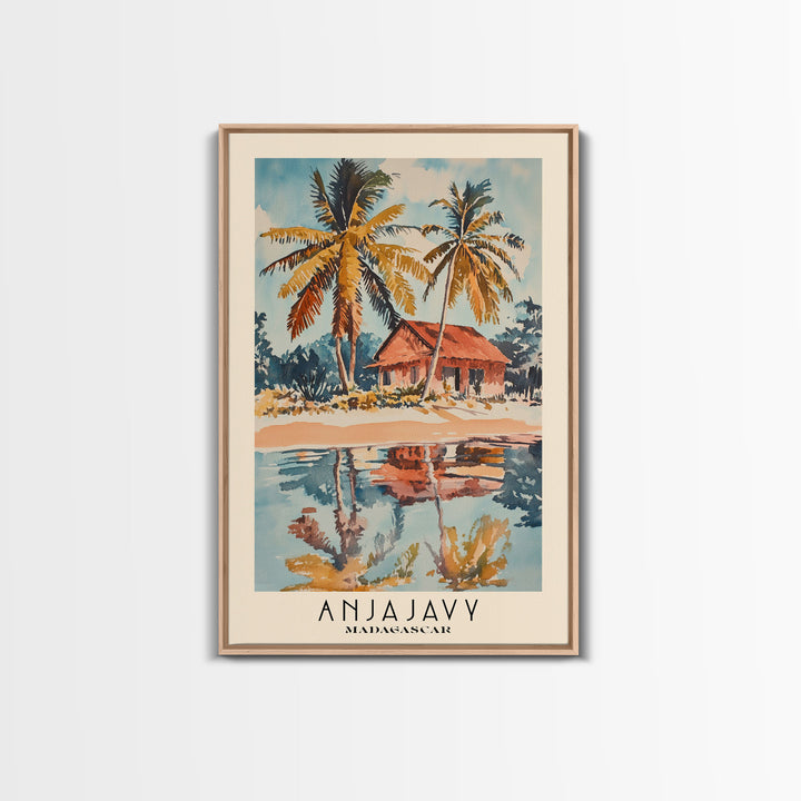 Anjajavy, Madagascar Watercolor Print, Vacation Gift, Madagascar Wall Art, Beach Painting, Beach Decor, Beach Or Lakehouse Art