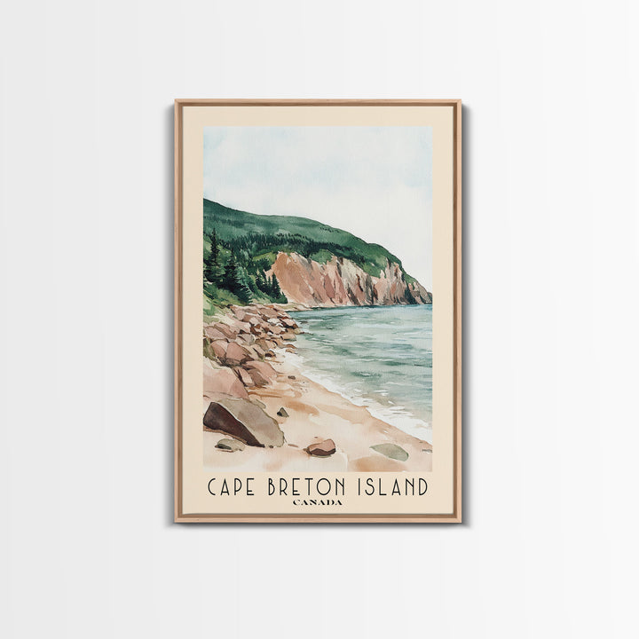 Cape Breton Island, Canada Watercolor Print, Vacation Gift, Canada Wall Art, Beach Painting, Beach Decor, Beach Or Lakehouse Art