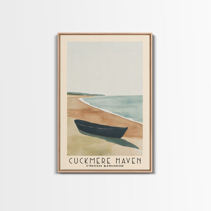 Cuckmere Haven, United Kingdom Watercolor Print, Vacation Gift, United Kingdom Wall Art, Vacation Wall Art, Vacatation Memories, Beach Decor, Beach Or Lakehouse Art