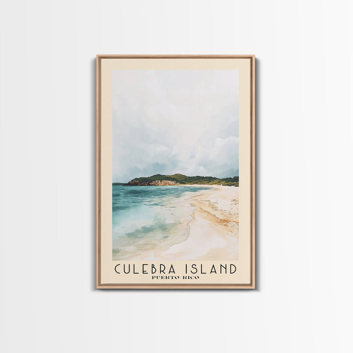 Culebra Island, Puerto Rico Watercolor Print, Vacation Gift, Puerto Rico Wall Art, Beach Painting, Beach Decor, Beach Or Lakehouse Art