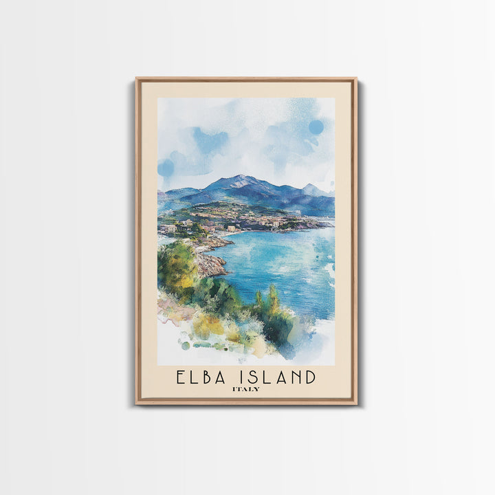 Elba Island, Italy Watercolor Print, Vacation Gift, Italy Wall Art, Beach Painting, Beach Decor, Beach Or Lakehouse Art