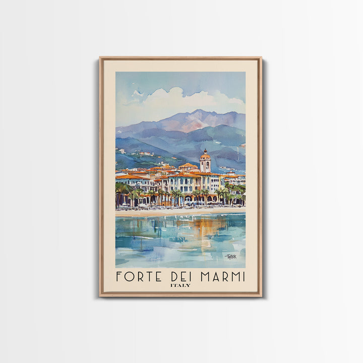 Forte dei Marmi, Italy Watercolor Print, Vacation Gift, Italy Wall Art, Vacation Wall Art, Vacatation Memories, Beach Decor, Beach Or Lakehouse Art