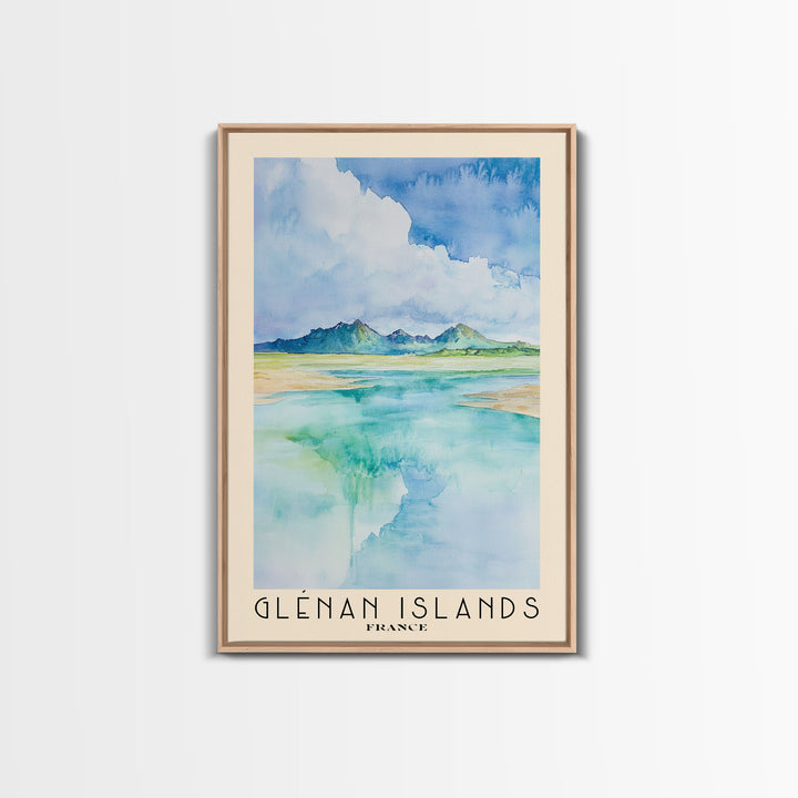 Glénan Islands, France Watercolor Print, Vacation Gift, France Wall Art, Beach Painting, Beach Decor, Beach Or Lakehouse Art