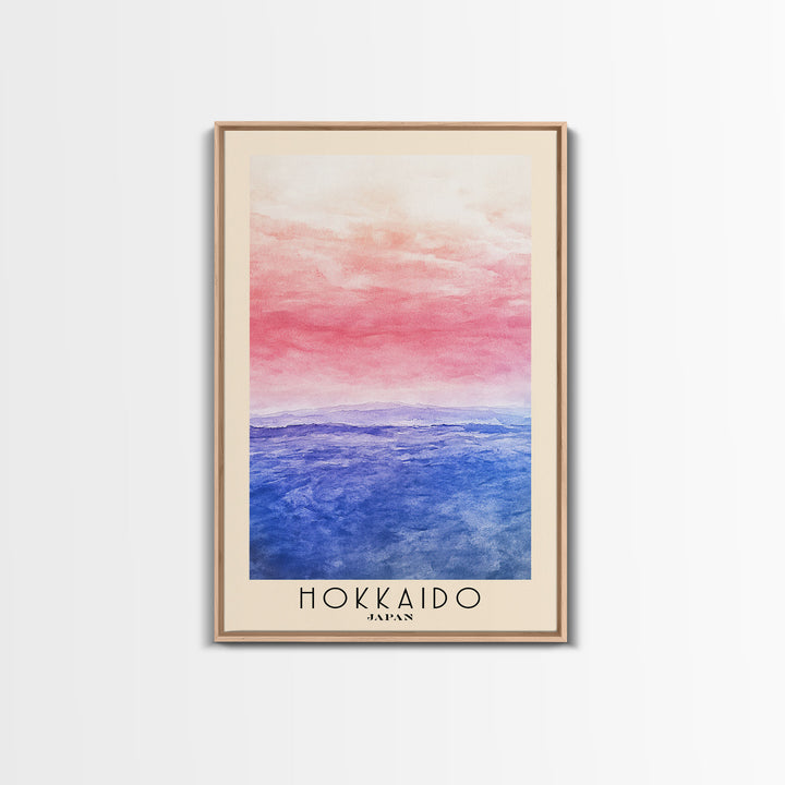 Hokkaido, Japan Watercolor Print, Vacation Gift, Japan Wall Art, Beach Painting, Beach Decor, Beach Or Lakehouse Art