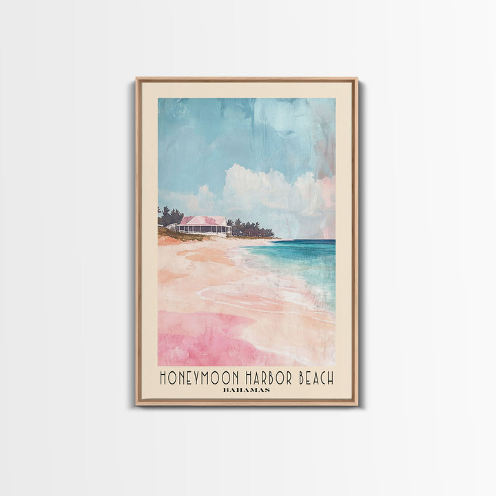 Honeymoon Harbor Beach, Bahamas Watercolor Print, Vacation Gift, Bahamas Wall Art, Vacation Wall Art, Vacatation Memories, Beach Decor, Beach Or Lakehouse Art