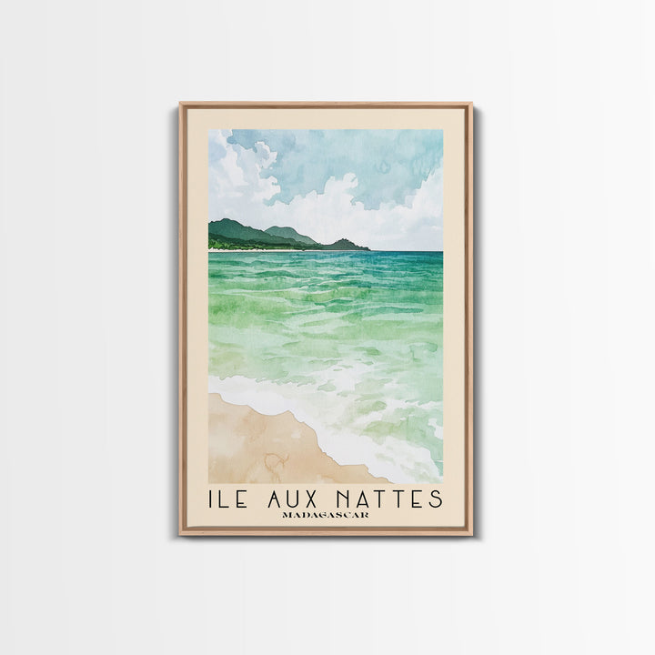 Ile Aux Nattes, Madagascar Watercolor Print, Vacation Gift, Madagascar Wall Art, Beach Painting, Beach Decor, Beach Or Lakehouse Art