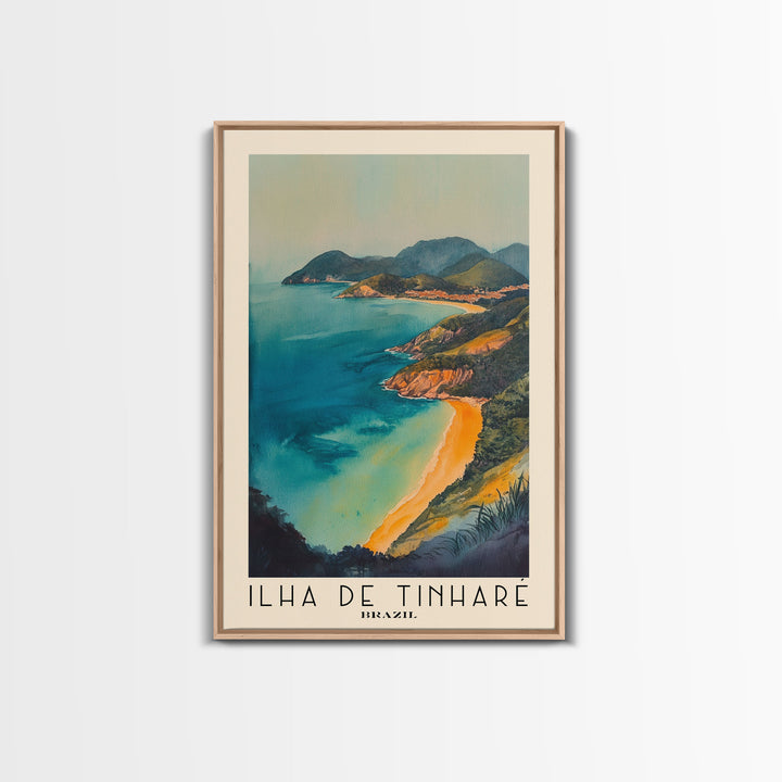 Ilha de Tinharé, Brazil Watercolor Print, Vacation Gift, Brazil Wall Art, Vacation Wall Art, Vacatation Memories, Beach Decor, Beach Or Lakehouse Art