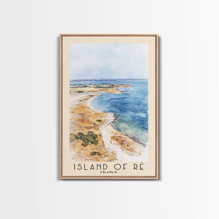 Island of Ré, France Watercolor Print, Vacation Gift, France Wall Art, Vacation Wall Art, Vacatation Memories, Beach Decor, Beach Or Lakehouse Art