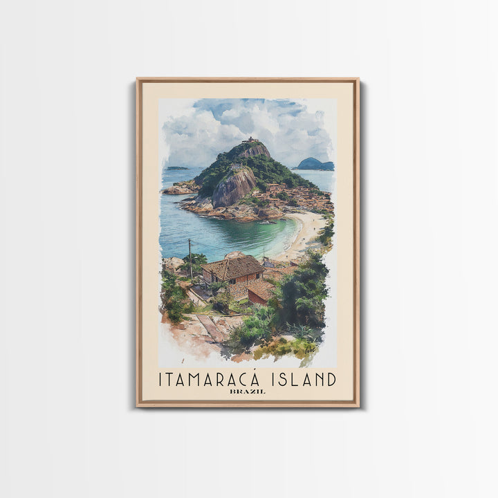 Itamaracá Island, Brazil Watercolor Print, Vacation Gift, Brazil Wall Art, Beach Painting, Beach Decor, Beach Or Lakehouse Art