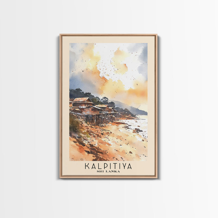 Kalpitiya, Sri Lanka Watercolor Beach Print, Vacation Gift, Sri Lanka Wall Art, Beach Painting, Beach Decor, Beach Painting