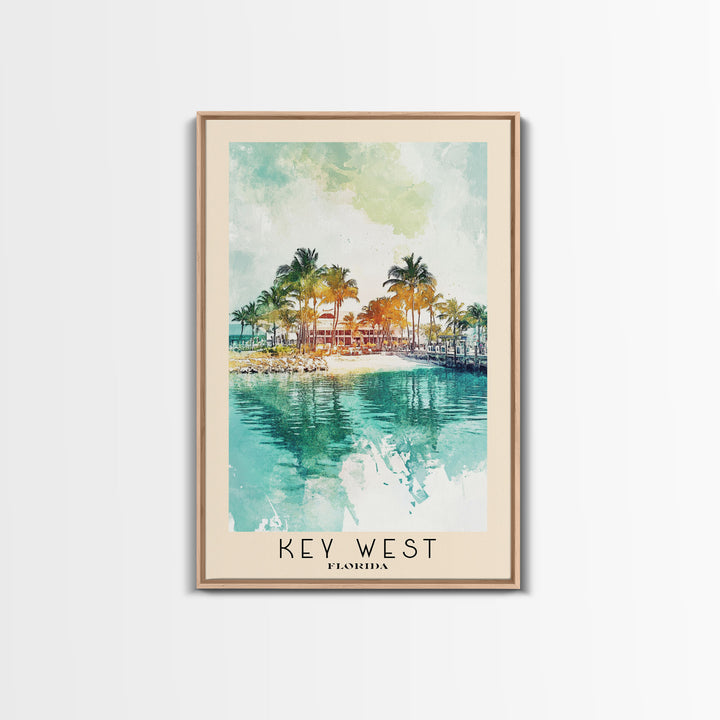 Key West, Florida Watercolor Beach Print, Vacation Gift, Florida Wall Art, Beach Painting, Beach Decor, Beach Painting