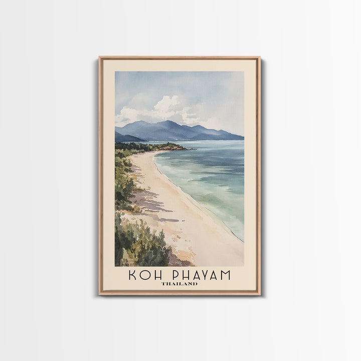 Koh Phayam, Thailand Watercolor Beach Print, Vacation Gift, Thailand Wall Art, Beach Painting, Beach Decor, Beach Painting