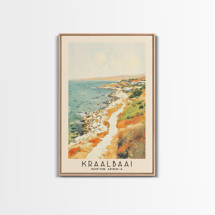 Kraalbaai, South Africa Watercolor Print, Vacation Gift, South Africa Wall Art, Vacation Wall Art, Vacatation Memories, Beach Decor, Beach Or Lakehouse Art