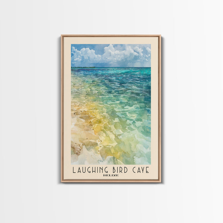 Laughing Bird Caye, Belize Watercolor Print, Vacation Gift, Belize Wall Art, Vacation Wall Art, Vacatation Memories, Beach Decor, Beach Or Lakehouse Art