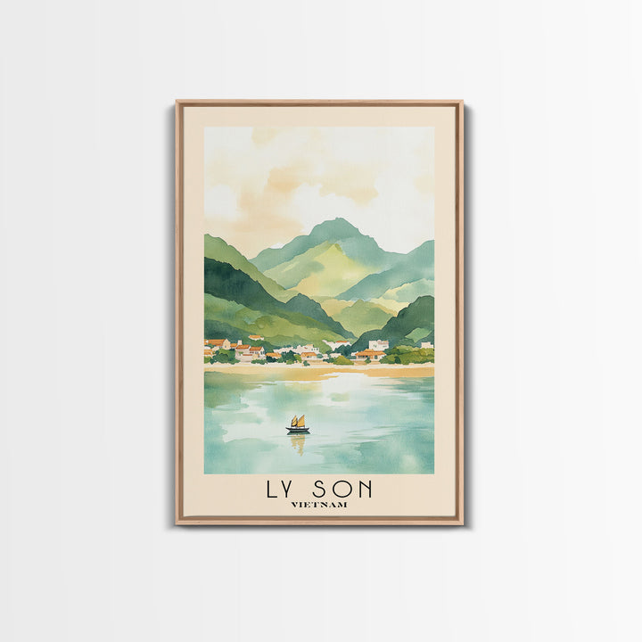 Ly Son, Vietnam Watercolor Print, Vacation Gift, Vietnam Wall Art, Beach Painting, Beach Decor, Beach Or Lakehouse Art