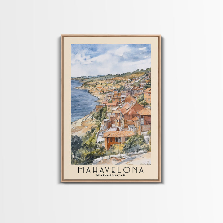 Mahavelona, Madagascar Watercolor Print, Vacation Gift, Madagascar Wall Art, Vacation Wall Art, Vacatation Memories, Beach Decor, Beach Or Lakehouse Art