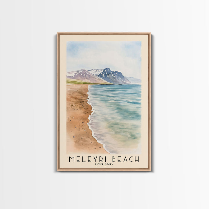 Meleyri Beach, Iceland Watercolor Print, Vacation Gift, Iceland Wall Art, Vacation Wall Art, Vacatation Memories, Beach Decor, Beach Or Lakehouse Art