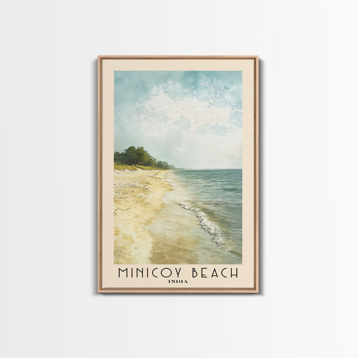 Minicoy Beach, India Watercolor Print, Vacation Gift, India Wall Art, Vacation Wall Art, Vacatation Memories, Beach Decor, Beach Or Lakehouse Art