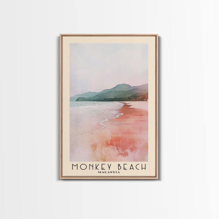 Monkey Beach, Malasyia Watercolor Print, Vacation Gift, Malasyia Wall Art, Vacation Wall Art, Vacatation Memories, Beach Decor, Beach Or Lakehouse Art