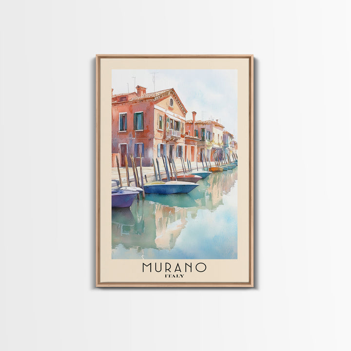 Murano, Italy Watercolor Print, Vacation Gift, Italy Wall Art, Vacation Wall Art, Vacatation Memories, Beach Decor, Beach Or Lakehouse Art