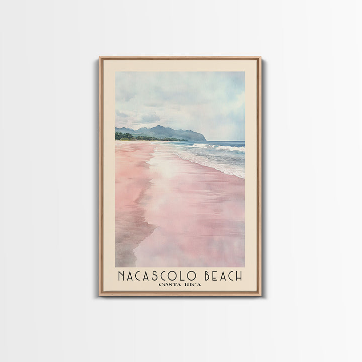 Nacascolo Beach, Costa Rica Watercolor Print, Vacation Gift, Costa Rica Wall Art, Vacation Wall Art, Vacatation Memories, Beach Decor, Beach Or Lakehouse Art